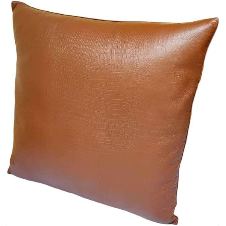 weilaicheng Leather Reversible Pillow Cover Wayfair